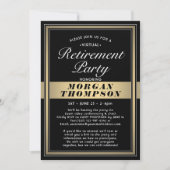 Zwart wit en goud van de virtuele Pensioenpartij Kaart (Voorkant)