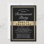 Zwart wit en goud van de virtuele Pensioenpartij Kaart (Voorkant)