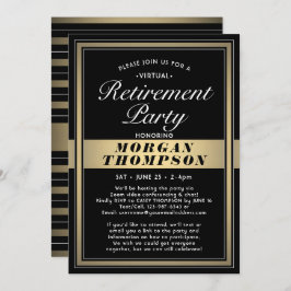 Zwart wit en goud van de virtuele Pensioenpartij Kaart