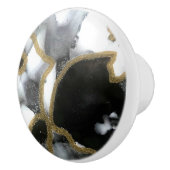 Zwart, wit en gouden knop | Moderne en grafische t (Rechts)