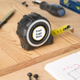 Zwart, wit en gouden Logo hier Sjabloon Rolmaat