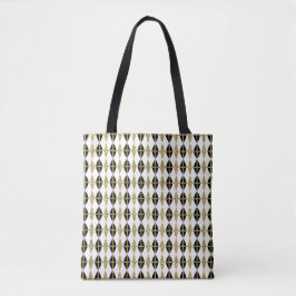 Zwart, Wit en Gouden Marquise Canvas tas