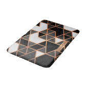 Zwart wit en gouden mozaïek badmat (Gekanteld)