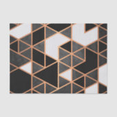 Zwart wit en gouden mozaïek tissuepapier (Voorkant)