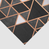 Zwart wit en gouden mozaïek tissuepapier (Detail)