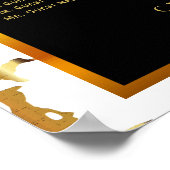 Zwart, wit en goudmarmer - Zitkool (9) Poster (Hoek)