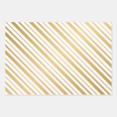 Zwart wit en goudsmederij en heldere strepen inpakpapier vel (Voorkant 2)