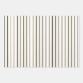 Zwart wit en goudsmederij en heldere strepen inpakpapier vel (Voorkant)