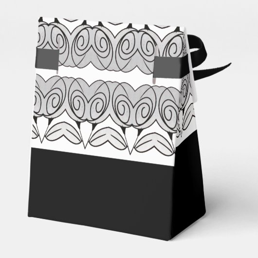 Zwart wit en grijs bedankdoosjes (Achterkant)
