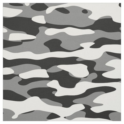 Zwart, wit en grijs Camo stof (Swatch)
