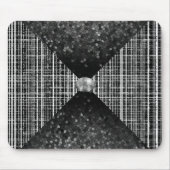 Zwart, wit en grijs Check Pattern Muismat (Voorkant)