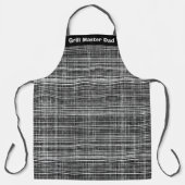 Zwart, wit en grijs Check Pattern Schort (Voorkant)