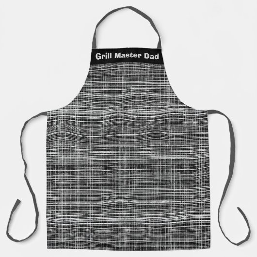 Zwart, wit en grijs Check Pattern Schort (Voorkant)