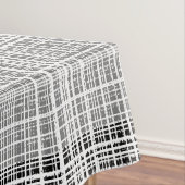 Zwart, wit en grijs Check Pattern Tafelkleed (Voorbeeld)