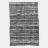 Zwart, wit en grijs Check Pattern Theedoek (Verticaal)