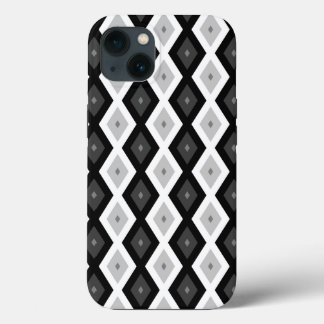 Zwart, wit en grijs diamantpatroon Hoesje-Mate iP Case-Mate iPhone Case