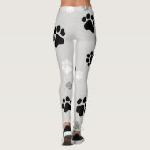 Zwart, wit en grijs gekleurde Leggings (Achterkant)