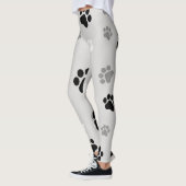 Zwart, wit en grijs gekleurde Leggings (Links)