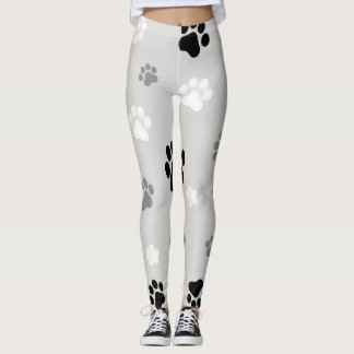 Zwart, wit en grijs gekleurde Leggings