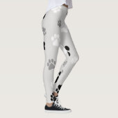 Zwart, wit en grijs gekleurde Leggings (Rechts)