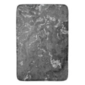 Zwart, wit en grijs marmer abstract badmat (Voorkant Verticaal)