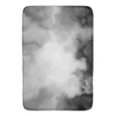 Zwart, wit en Grijs Marmered Abstract Badmat (Voorkant Verticaal)