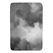 Zwart, wit en Grijs Marmered Abstract Badmat (Voorkant Verticaal)