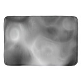 Zwart, wit en Grijs Marmered Abstract Badmat (Voorkant)