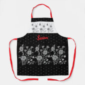Zwart Wit en Grijs Schort (Voorkant)