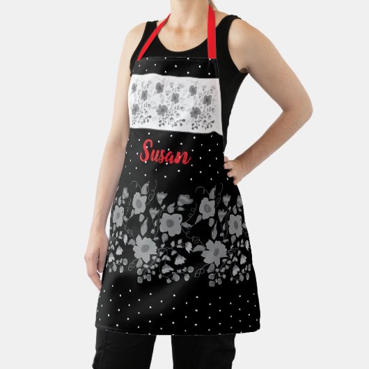 Zwart Wit en Grijs Schort (Insitu)