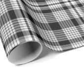 Zwart wit en grijs speldenstang cadeaupapier (Rol Hoek)