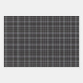 Zwart wit en grijs speldenstang inpakpapier vel (Voorkant 3)