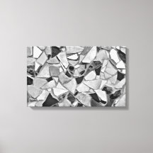 Zwart, wit en grijs Terrazzo Photo Art