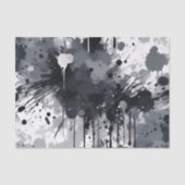 Zwart wit en grijs textuur tissuepapier (Voorkant)