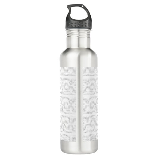 Zwart wit en grijs waterfles  (Achterkant)