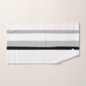 Zwart, wit en groen Abstracte strepen Bad Handdoek (Handdoek)