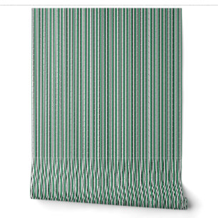 Zwart Wit en Groen Strepen Behang