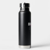 Zwart Wit en Magenta Minimalistisch Christelijk Waterfles (Rechts)
