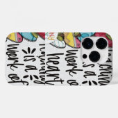 ZWART-WIT EN MEERKLEURIG HARTONTWERP OP IPHONE Case-Mate iPhone CASE (Achterkant (horizontaal))