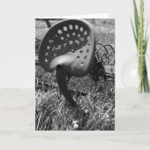 Zwart, wit en roestvrij kaart (Voorkant)