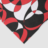 Zwart, wit en rood elliptisch papier (Detail)