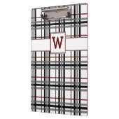 Zwart wit en rood geruite klembord (Links)