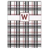 Zwart wit en rood geruite klembord (Achterkant)