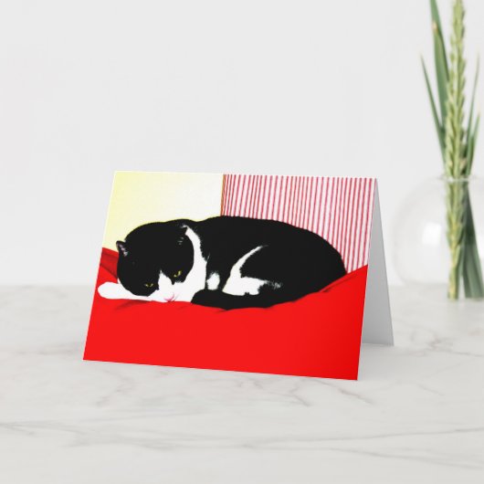 Zwart, wit en rood kaart (Voorkant)