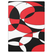 Zwart, wit en rood klembord (Achterkant)