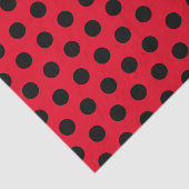 Zwart-wit en rood middelmatig podium pochingpapier tissuepapier (Detail)