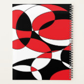 Zwart, wit en rood planner (Achterkant)