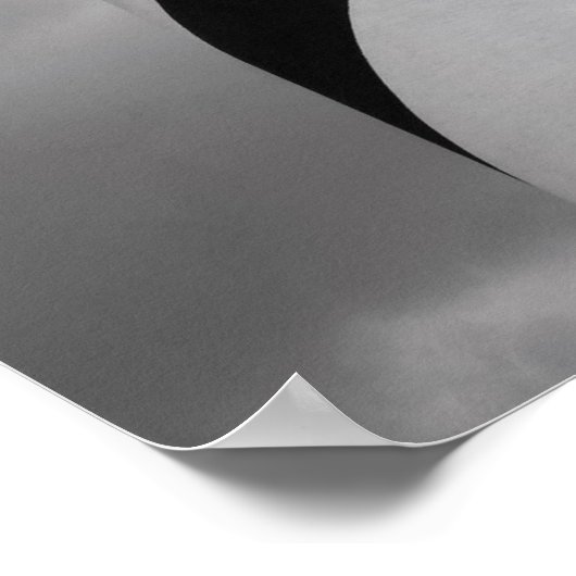 Zwart, wit en rood Poster (Hoek)