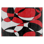Zwart, wit en rood snijplank (Voorkant)
