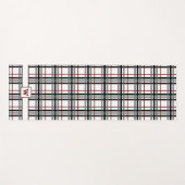 Zwart wit en rood speldenjoga yogamat (Voorkant (horizontaal))